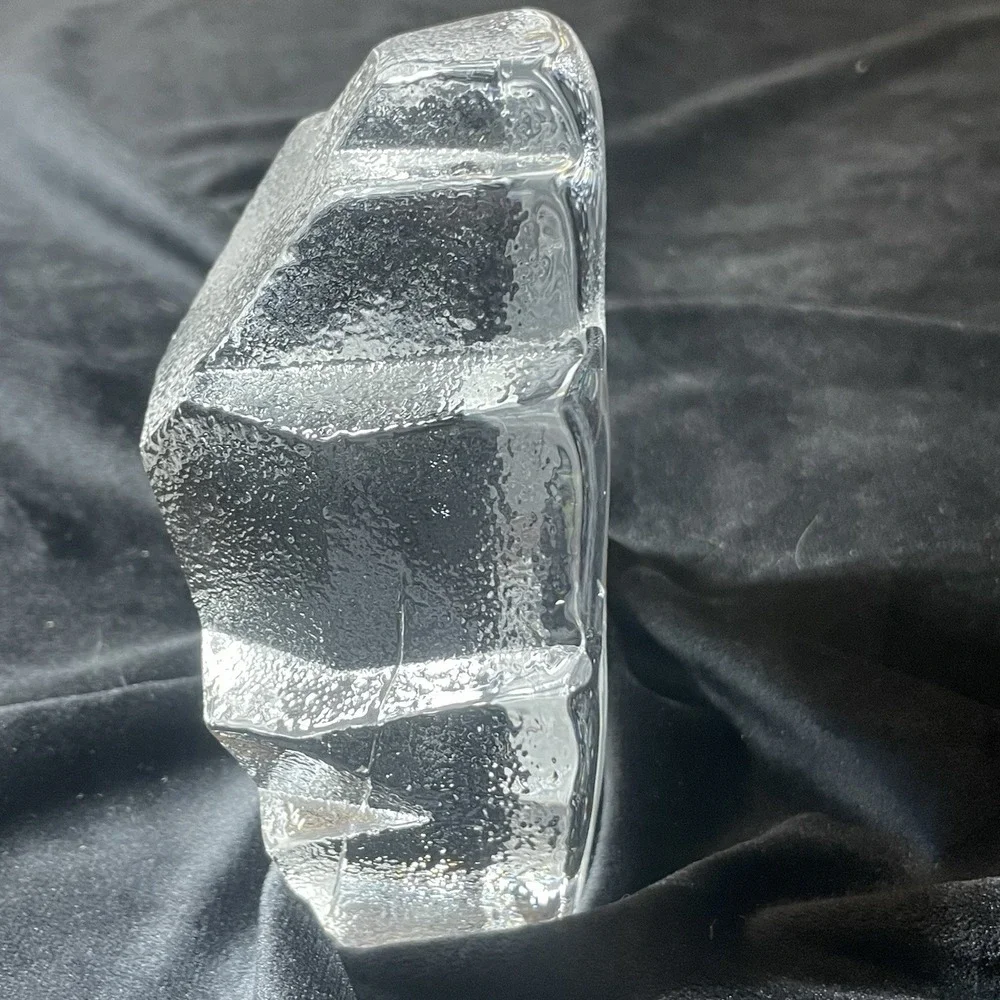 Vtg Fish Paperweight glass Signed and Numbered